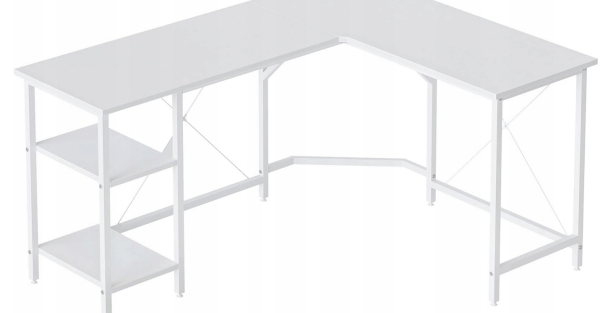 Biurko prostokątny CubiCubi 150 x 120 x 75 cm biały - obrazek 5