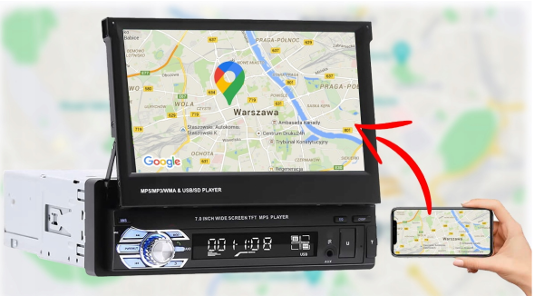 Radio samochodowe Vortex VRT10-4538 1-DIN - obrazek 4