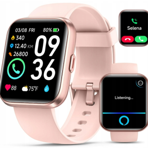 SMARTWATCH ID208 PLUS ALEXA IP68 AKTYWNOŚĆ FIZYCZNA RÓŻ