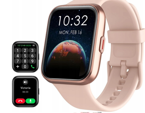 SMARTWATCH ID208 PLUS ALEXA IP68 AKTYWNOŚĆ FIZYCZNA RÓŻ - obrazek 2