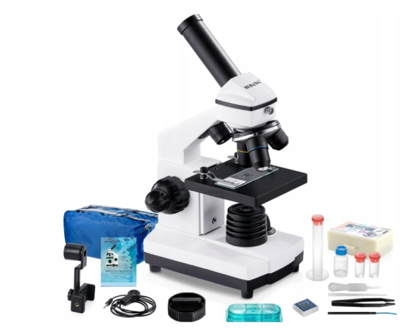 Mikroskop biologiczny z akcesoriami BEBANG 100X-2000X dla uczniów