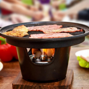 Mini BBQ Grill Japoński, przenośny, antyadhezyjny, na węgiel drzewny