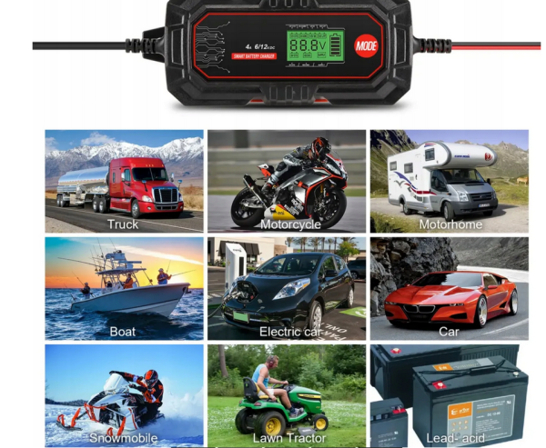 Inteligentna ładowarka 4A do akumulatorów 6V/12V z kompensacją temp - obrazek 5