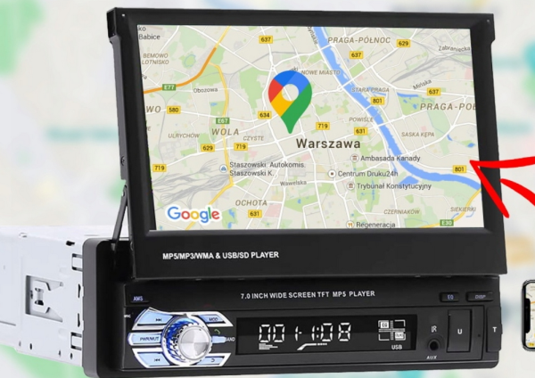 Radio samochodowe VBESTLIFE 9601G 1-DIN - obrazek 3