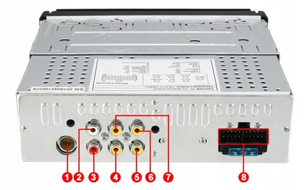 Radio samochodowe VBESTLIFE 9601G 1-DIN - obrazek 5