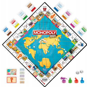 Gra planszowa Monopoly Podróż dookoła Świata Hasbro - wersja NIEMIECKA