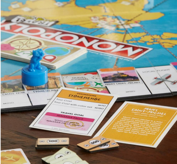 Gra planszowa Monopoly Podróż dookoła Świata Hasbro - wersja NIEMIECKA - obrazek 2