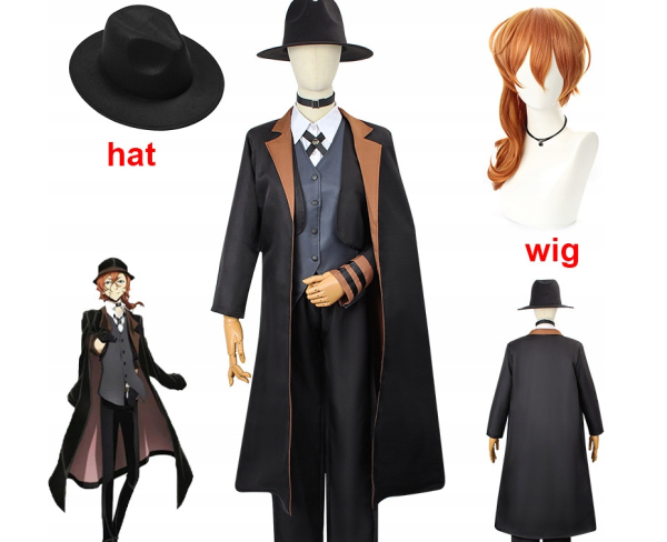 STRÓJ KOSTIUM CHUUYA NAKAHARA COSPLAY BUNGOU STRAY DOGS XL