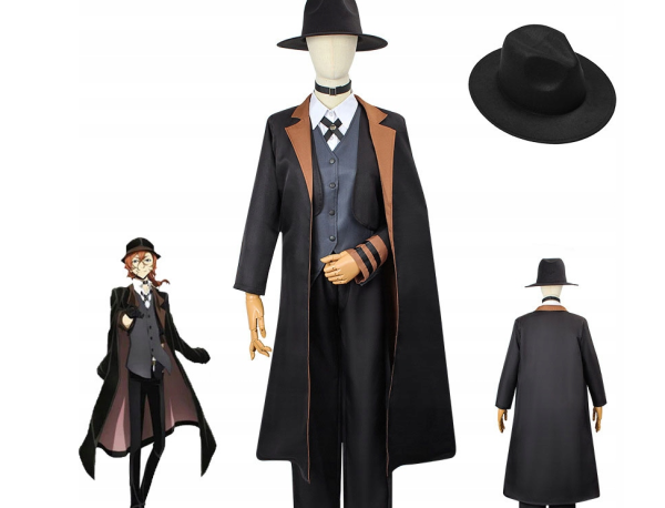STRÓJ KOSTIUM CHUUYA NAKAHARA COSPLAY BUNGOU STRAY DOGS XL - obrazek 4