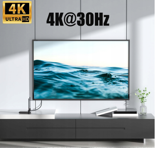 Wireless HDMI Transmiter i odbiornik 4K@30Hz,150m(492ft) Laptop, PS5, TV - obrazek 2