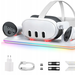 GEEKERA Stacja Ładowania Meta Quest 3 Magnetyczna Stojak VR