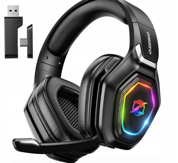 Słuchawki nauszne Ozeino OW810 słuchawki dla graczy, słuchawki rgb