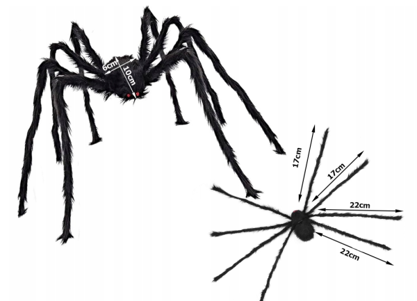 Pająk halloween olbrzym gigant tarantula dekoracja - obrazek 3