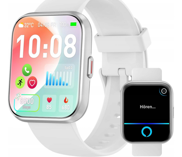 Smartwatch aeac ID208Plus srebrny - obrazek 2