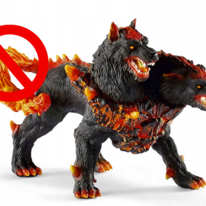 SCHLEICH - ELDRADOR CREATURES - HELLHOUND (42451) [FIGURKA] brak ogona