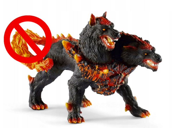 SCHLEICH - ELDRADOR CREATURES - HELLHOUND (42451) [FIGURKA] brak ogona