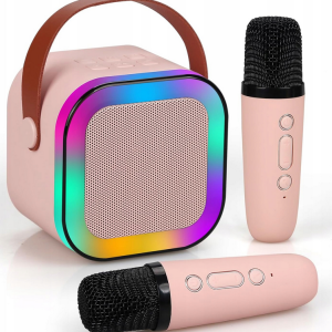 DooDoo Mini zestaw do karaoke 2 szt. mikrofonów + głośnik