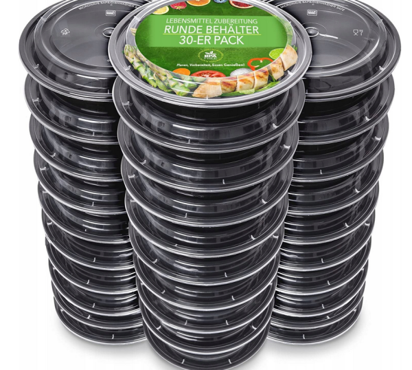 Zestaw pojemników na lunch Prep Naturals 30 sztuk