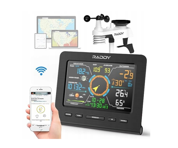 Stacja pogody Raddy WF-100C - obrazek 3