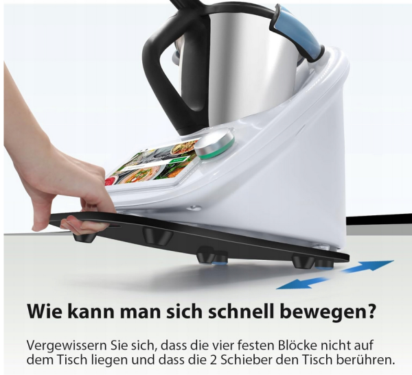 DESKA PODSTAWKA PODKŁADKA POD THERMOMIX TERMOMIX TERMOMIKS TM5 TM6 CZARNA - obrazek 4