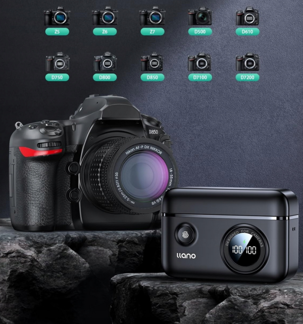 Ładowarka + 2 akumulatory 2400mAh EN-EL15c/a/b do Nikon Zf Z5 Z8 D7500 - obrazek 3