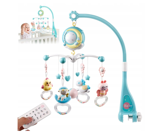 KARUZELA Z GRZECHOTKAMI PRINCE BABY CRIB MOBILE 6M+ PG950