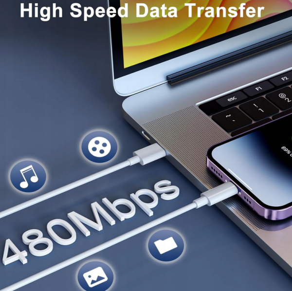 Zestaw kabli USB typ C - Apple Lightning iLikable + 3 ładowarki - obrazek 4