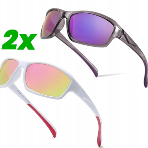 2x Myiaur Sportowe okulary przeciwsłoneczne, polaryzacyjne, ochrona UV400
