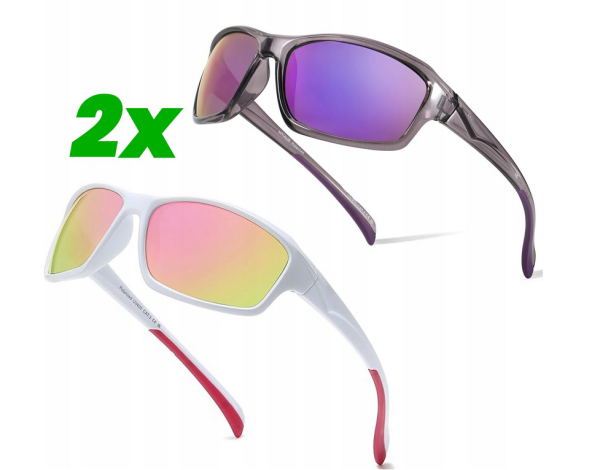 2x Myiaur Sportowe okulary przeciwsłoneczne, polaryzacyjne, ochrona UV400