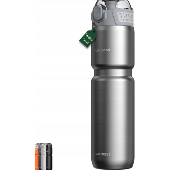 MYFOREST 24oz/700ml izolowana butelka na wodę do roweru, stal chirurgiczna