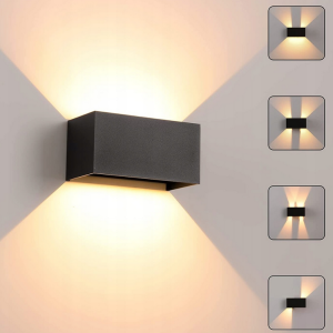 LAMPA ŚCIENNA LED KINKIET LED ZEWNĘTRZNY WODOODPORNY 3000K