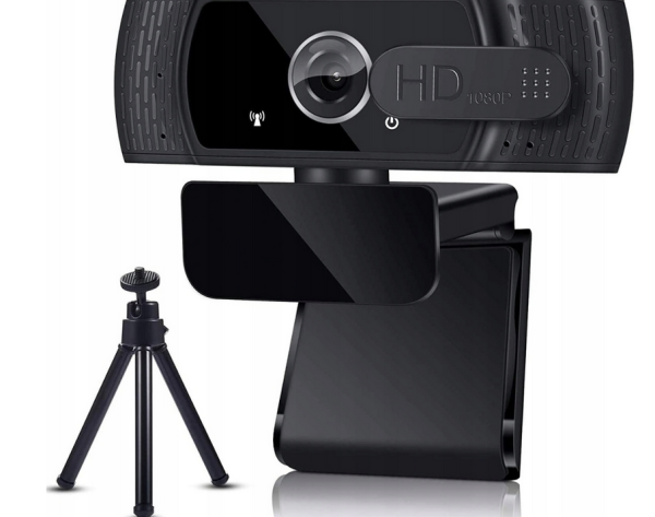 EYONME W6 Full HD 1080P kamera do laptopa z mikrofonem czarna kamera - obrazek 3