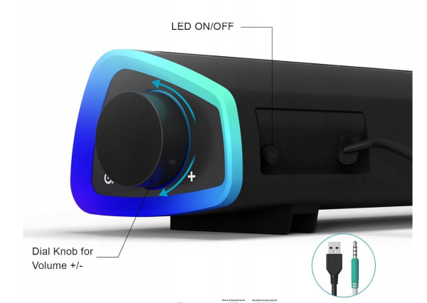 SOULION Głośnik komputerowy soundbar R30 Plus - obrazek 2