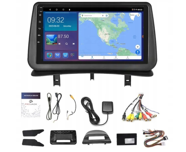 RADIO NAWIGACJA GPS RENAULT CLIO 2005-2014 WIFI BT CARPLAY USB 2GB 64GB