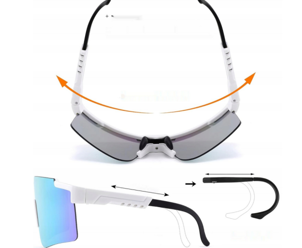 FEISEDY Sportowe okulary przeciwsłoneczne, ochrona UV400, model B2837 - obrazek 2