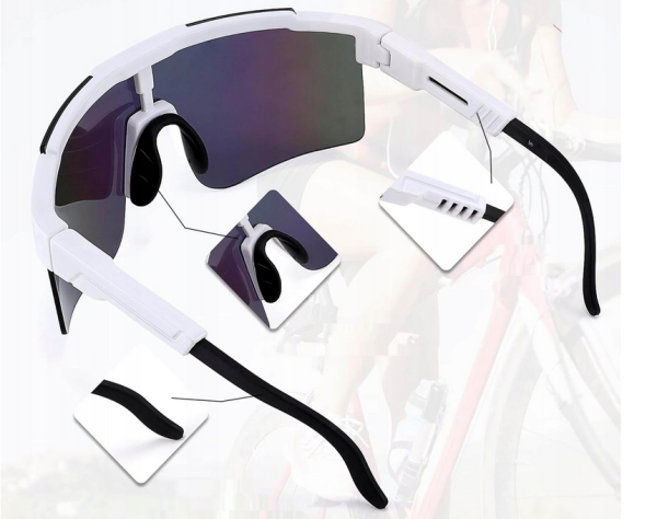 FEISEDY Sportowe okulary przeciwsłoneczne, ochrona UV400, model B2837 - obrazek 3