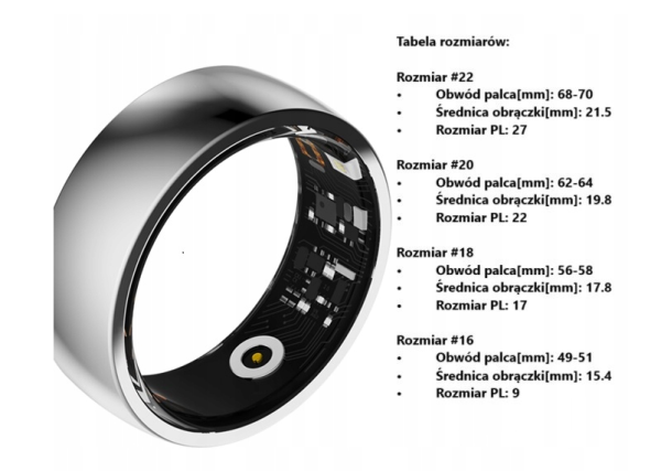 Smart ring Bemi Revo srebrny 22m - obrazek 4
