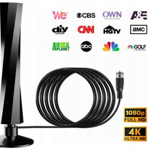 Cyfrowa antena FHD TV 1080p DVB-T zewnetrzna wewnetrzna naziemna